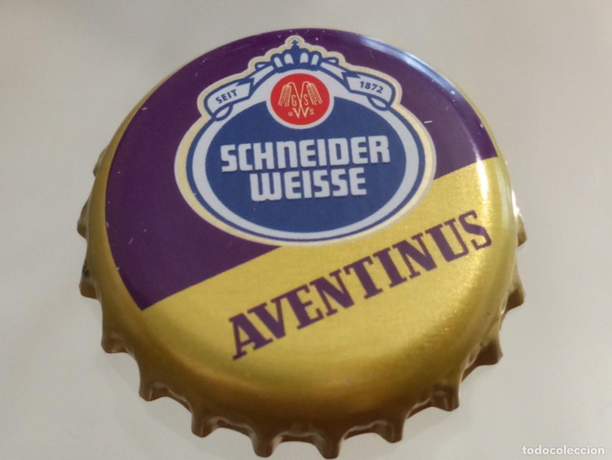 Coleccionismo de cervezas: Chapa tap&oacute;n corona de la cerveza alemana SCHNEIDER WEISSE AVENTINUS - SEIT 1872