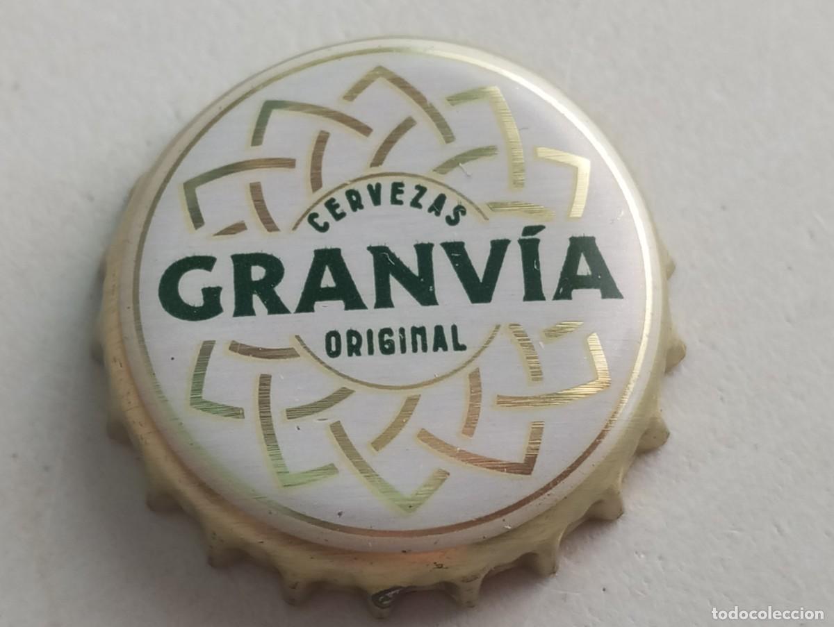 Coleccionismo de cervezas: Chapa tap&oacute;n corona de la cerveza espa&ntilde;ola GRAN V&Iacute;A ORIGINAL CERVEZAS