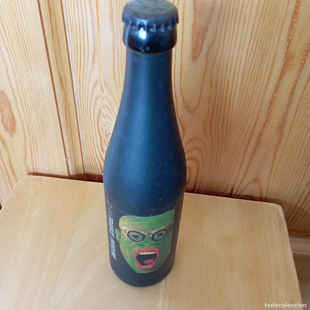 Coleccionismo de cervezas: botella cerveza TRANCE PIPELINE TEKKNO llena