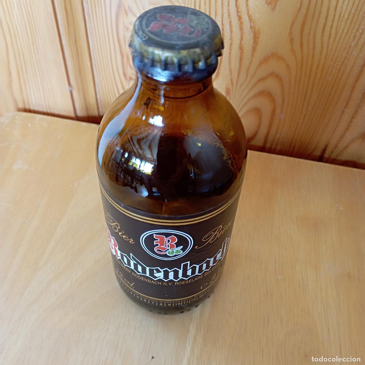 Coleccionismo de cervezas: botella cerveza RODEMBACH BELGIUM llena