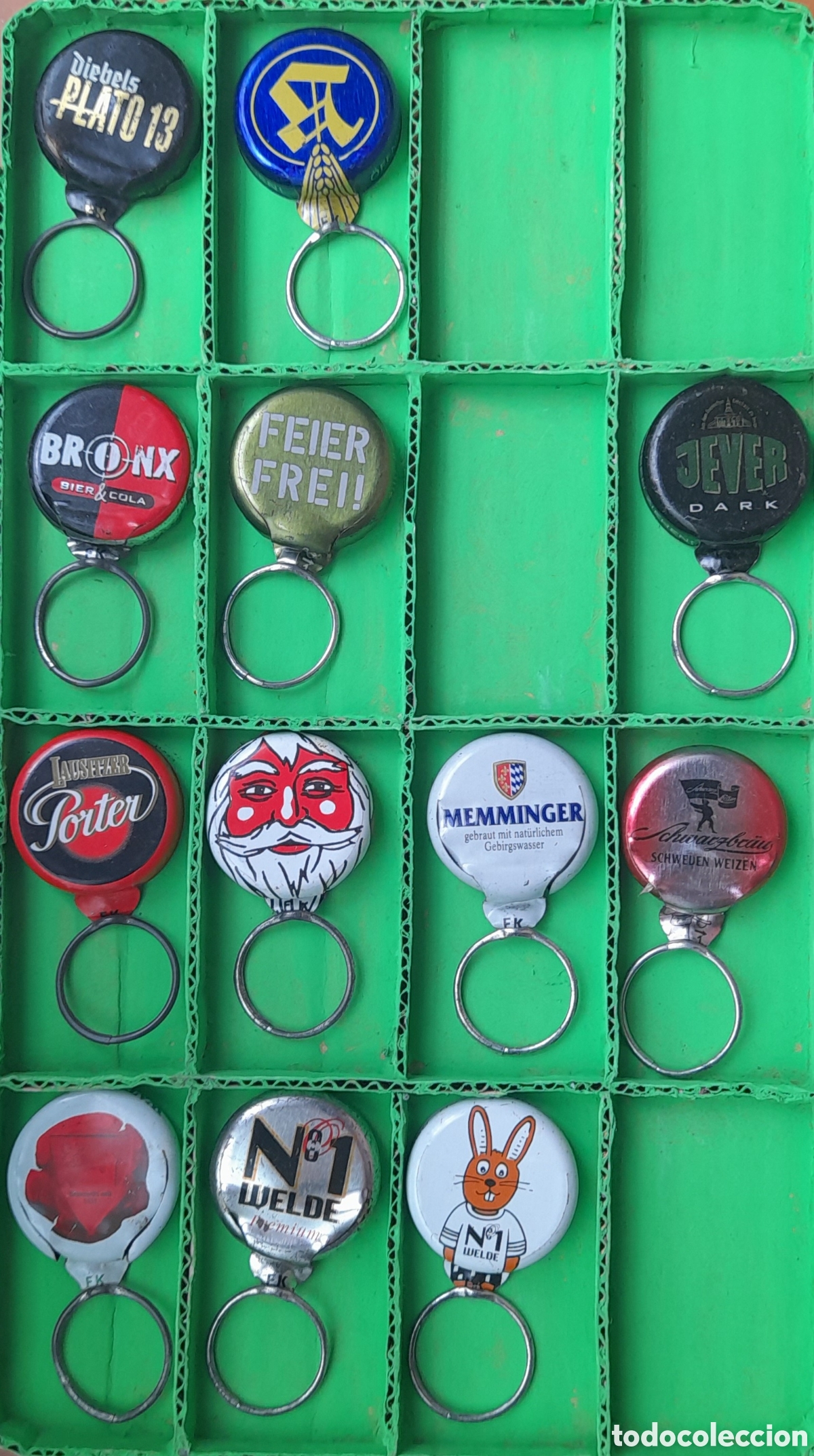 Coleccionismo de cervezas: Lote de chapas de cerveza anilla