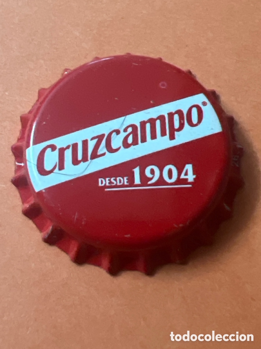 Coleccionismo de cervezas: B283. Chapa tap&oacute;n corona de la cerveza espa&ntilde;ola CRUZCAMPO DESDE 1904
