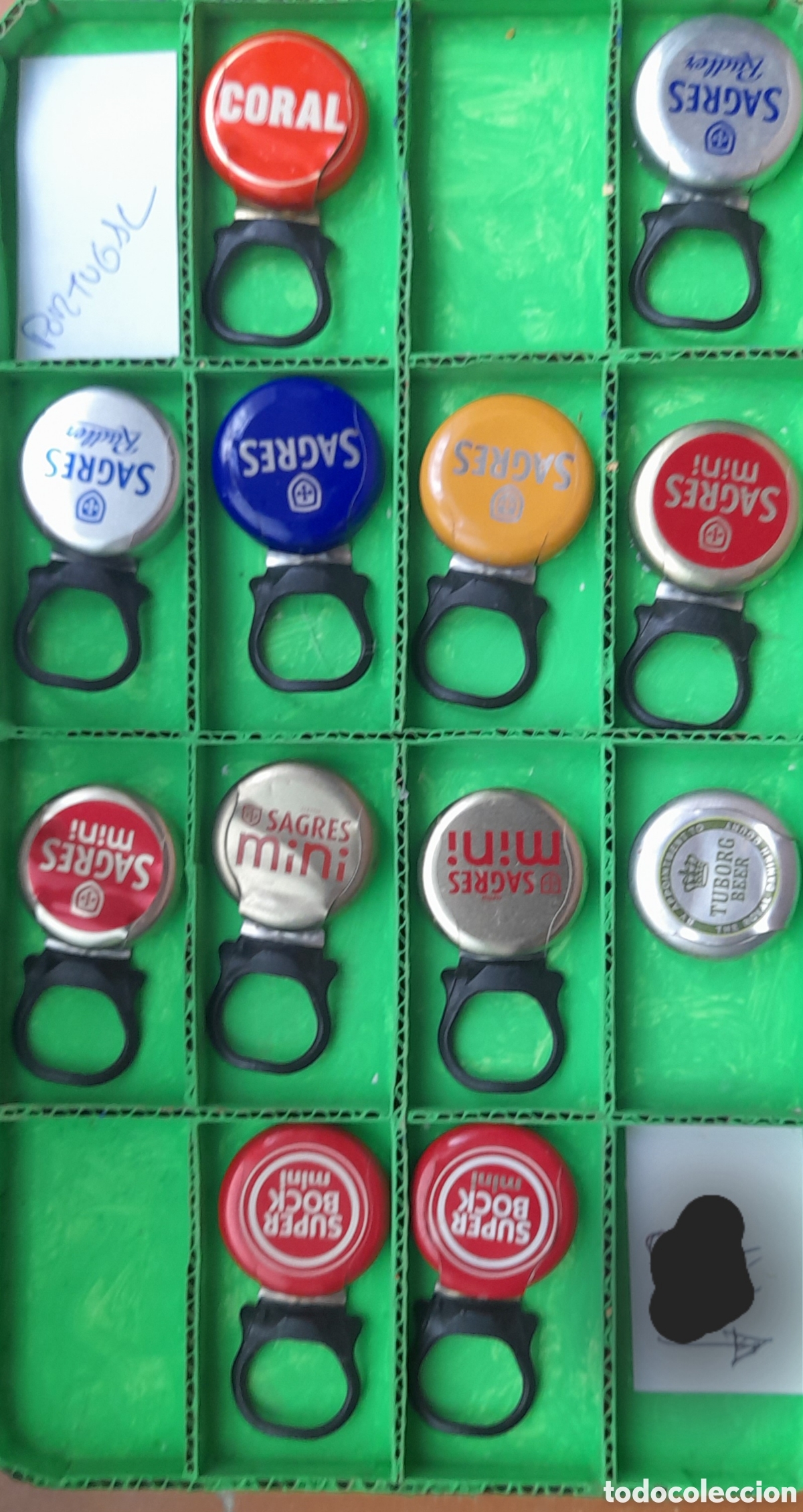 Collectionnisme de bi&egrave;res: Lote de chapas de cerveza de anilla