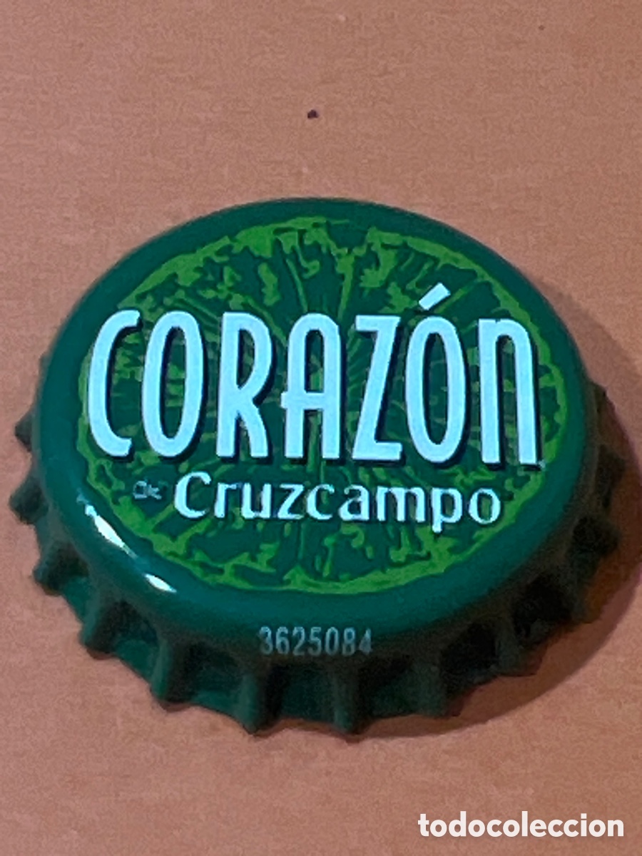 Coleccionismo de cervezas: T4/X92/E4. CHAPA NUEVA CERVEZA CRUZCAMPO CORAZON EXPORTACION - SEVILLA - ESPA&Ntilde;A