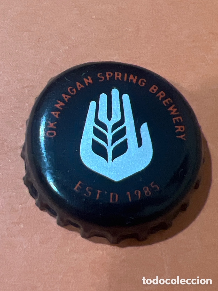 Coleccionismo de cervezas: T4/X92/F5. CHAPA CERVEZA - Okanagan Spring Brewery Est'D 1985 - CANAD&Aacute;