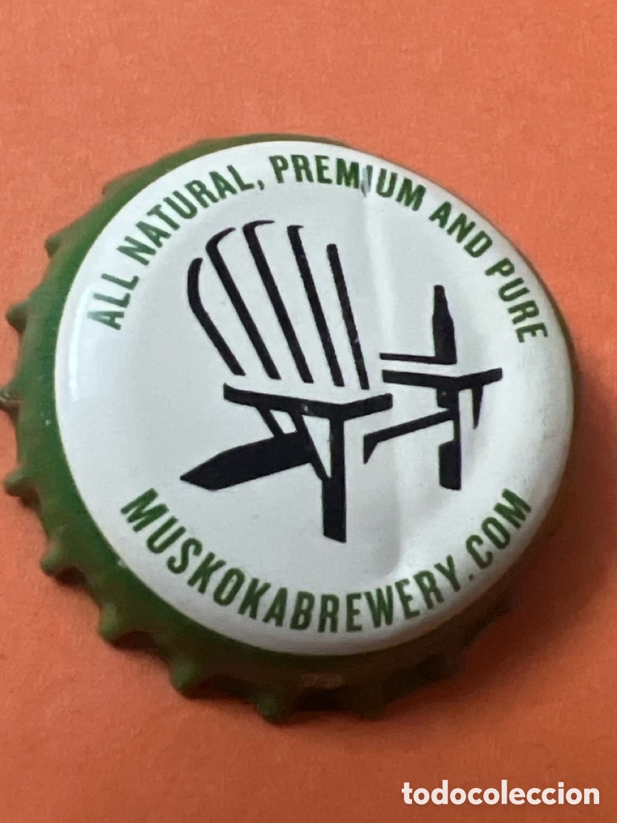 Coleccionismo de cervezas: T4/X96/O5. CHAPA CERVEZA - Muskokabrewery.com All natural, premium and pure - CANADA