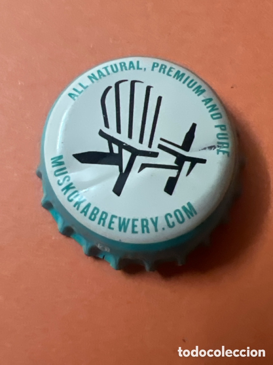 Coleccionismo de cervezas: T4/X96/O6. CHAPA CERVEZA - Muskokabrewery.com All natural, premium and pure - CANADA