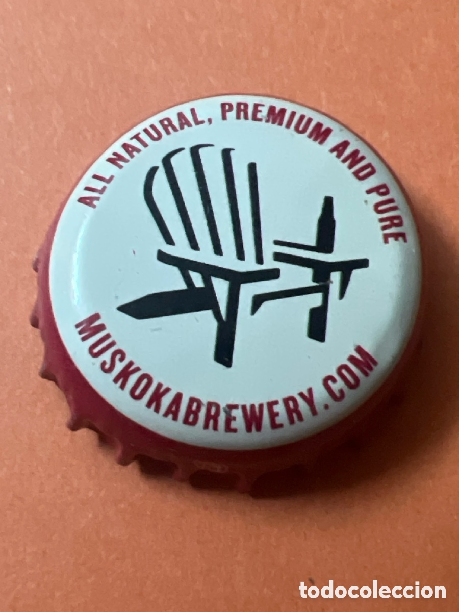 Coleccionismo de cervezas: T4/X96/P1. CHAPA CERVEZA - Muskokabrewery.com All natural, premium and pure - CANADA