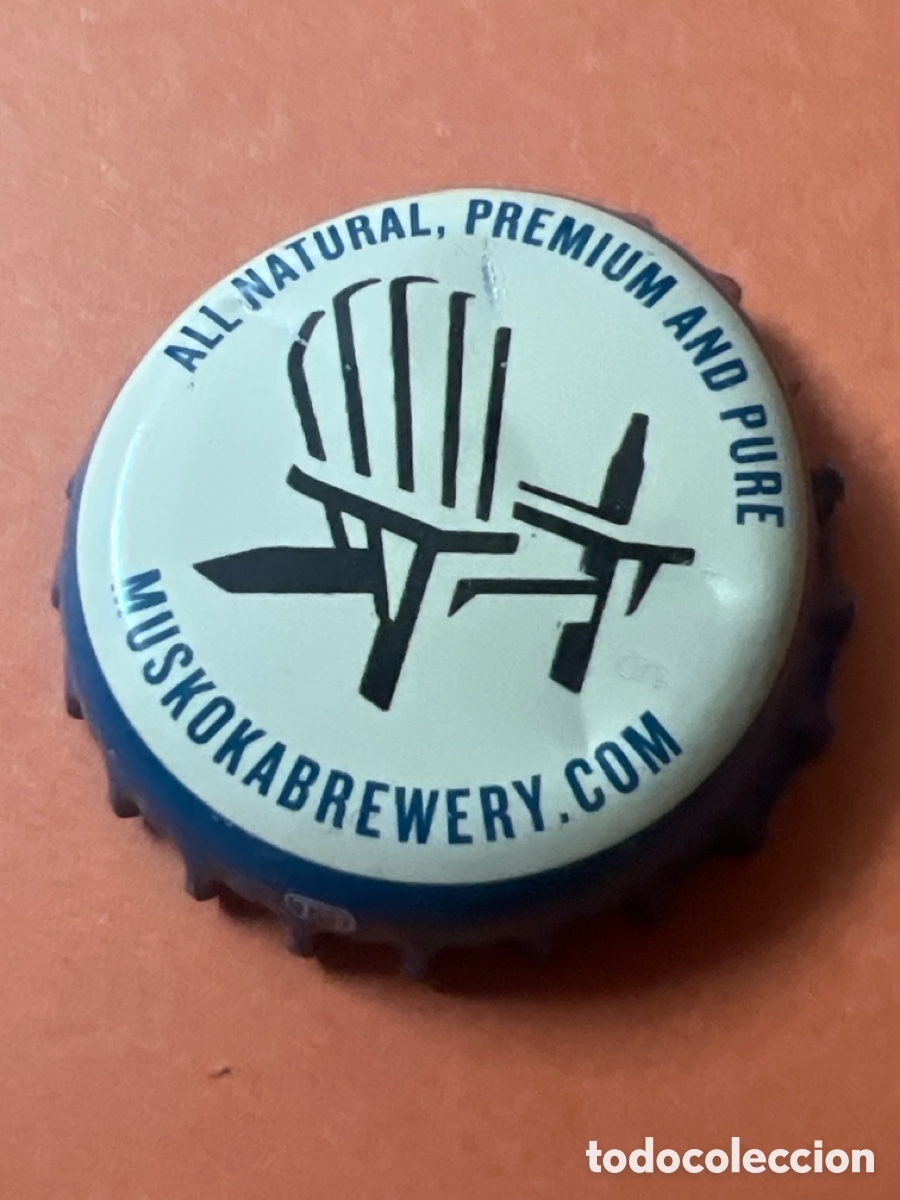 Coleccionismo de cervezas: T4/X96/P2. CHAPA CERVEZA - Muskokabrewery.com All natural, premium and pure - CANADA