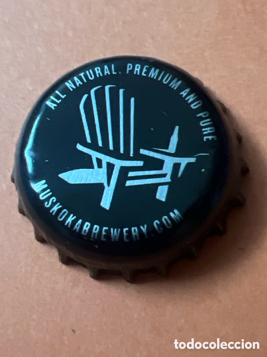 Coleccionismo de cervezas: T4/X96/P5. CHAPA CERVEZA - Muskokabrewery.com All natural, premium and pure - CANADA