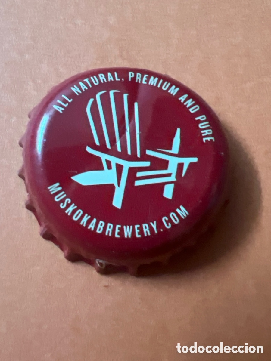 Coleccionismo de cervezas: T4/X96/P6. CHAPA CERVEZA - Muskokabrewery.com All natural, premium and pure - CANADA