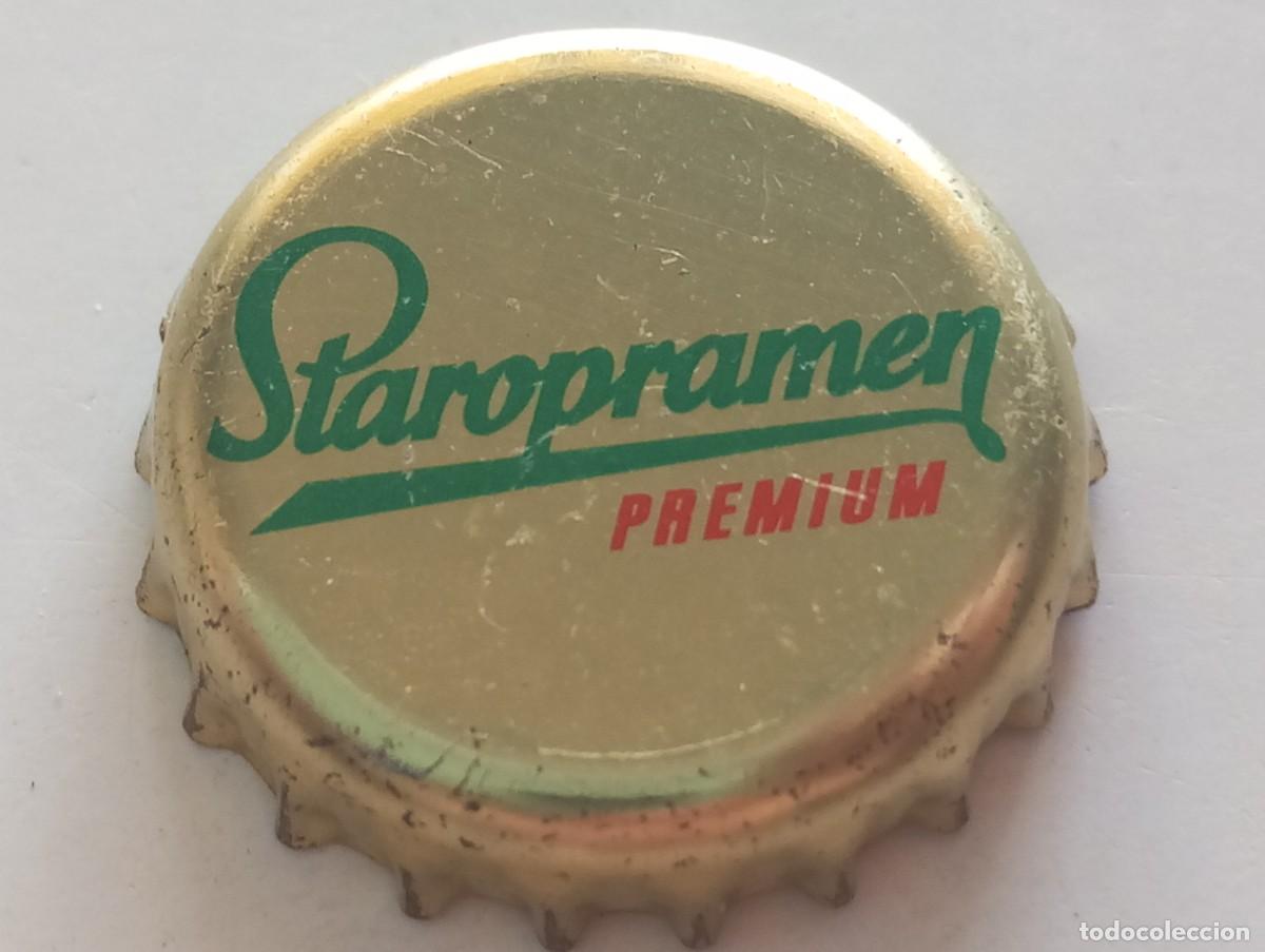 Coleccionismo de cervezas: Chapa tap&oacute;n corona de la cerveza checa STAROPRAMEN PREMIUM