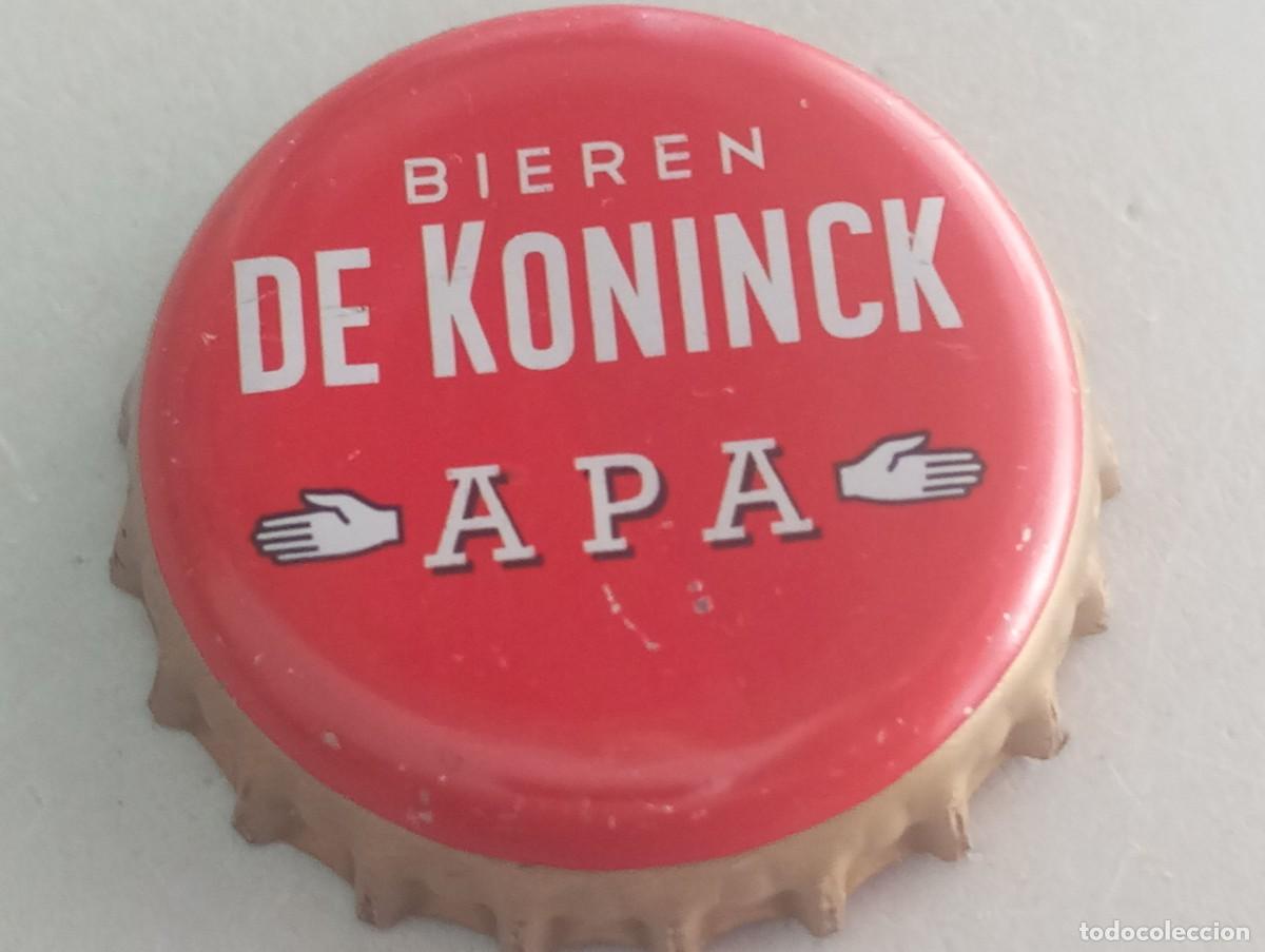 Coleccionismo de cervezas: Chapa tap&oacute;n corona de la cerveza belga DE KONINCK BIEREN APA