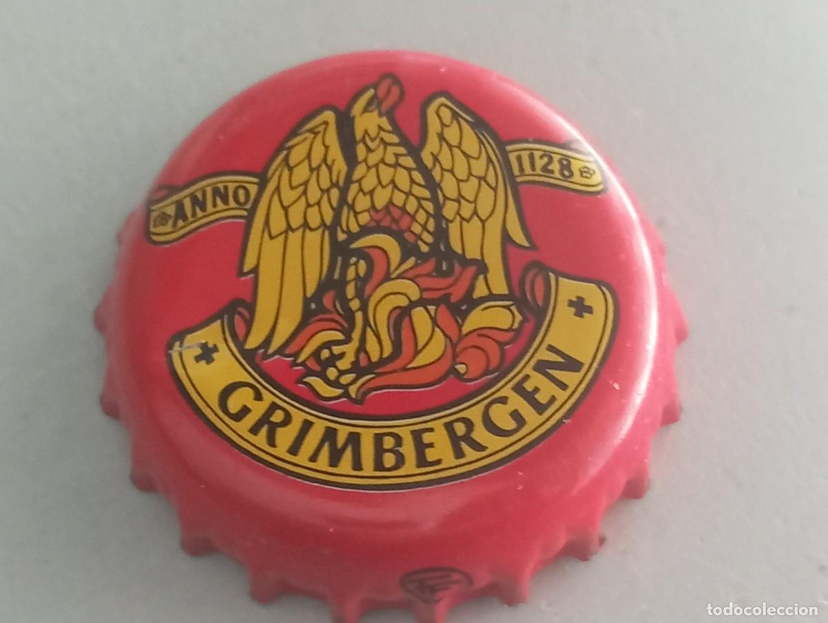 Coleccionismo de cervezas: Chapa tap&oacute;n corona de la cerveza belga GRIMBERGEN ANNO 1128