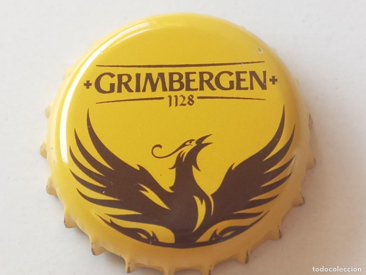 Coleccionismo de cervezas: Chapa tap&oacute;n corona de la cerveza belga GRIMBERGEN 1128