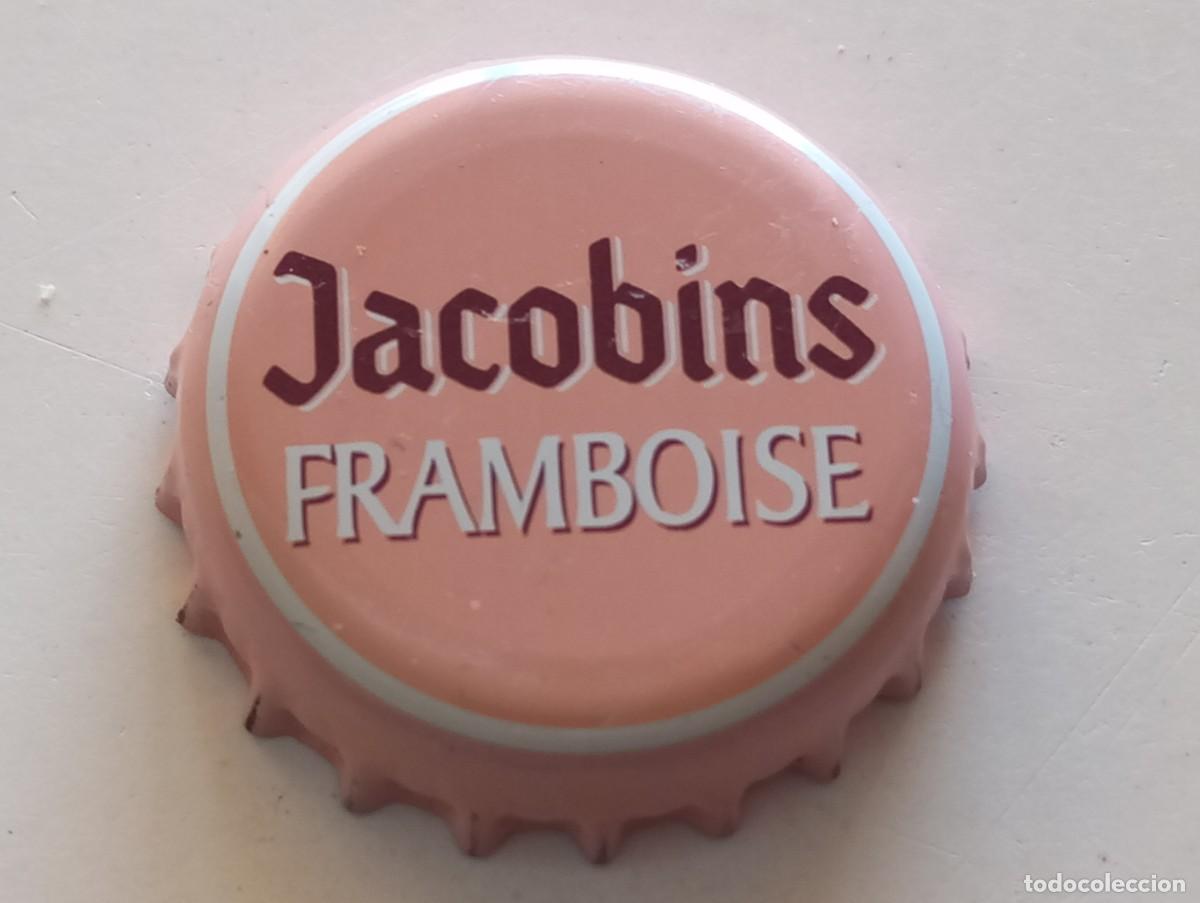 Coleccionismo de cervezas: Chapa tap&oacute;n corona de la cerveza belga JACOBINS FRAMBOISE