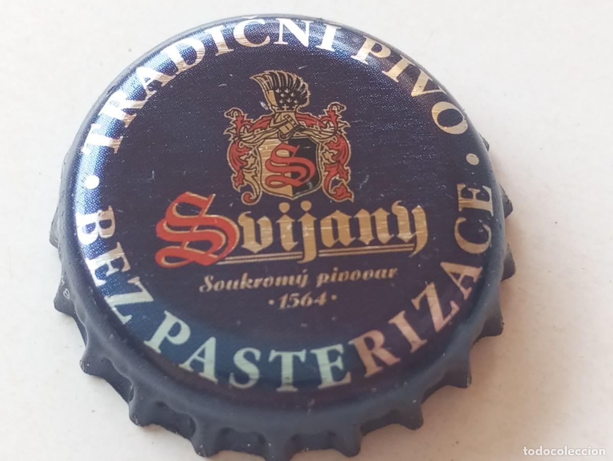 Coleccionismo de cervezas: Chapa tap&oacute;n corona de la cerveza checa SVIJANY TRADICN&Iacute; PIVO