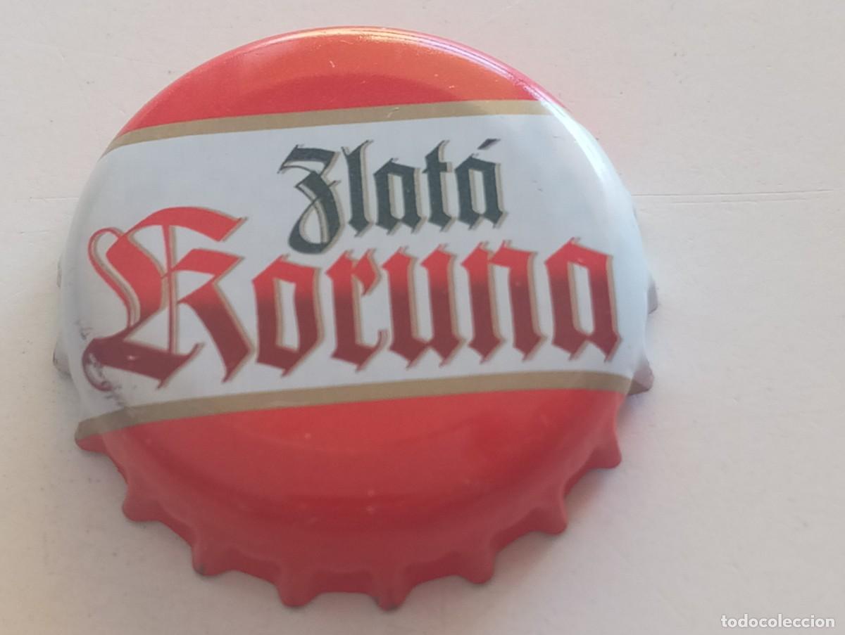 Coleccionismo de cervezas: Chapa tap&oacute;n corona de la cerveza checa ZLAT&Aacute; KORUNA