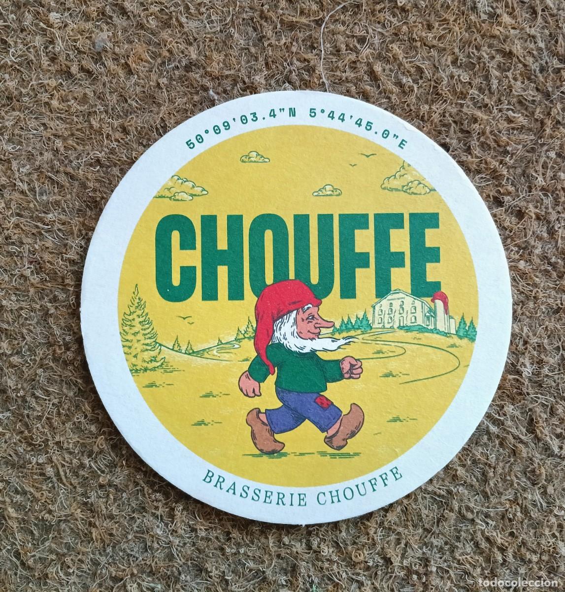 Coleccionismo de cervezas: Posavasos de la cerveza belga Chouffe. Brasserie. Cervecer&iacute;a