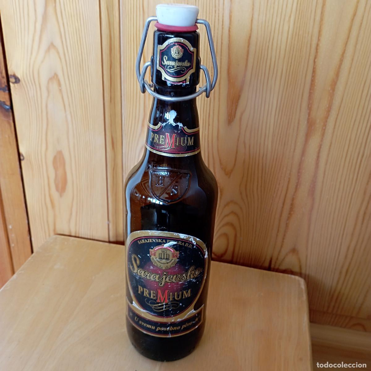 Coleccionismo de cervezas: botella cerveza SARAJEVSKO PREMIUM vacia