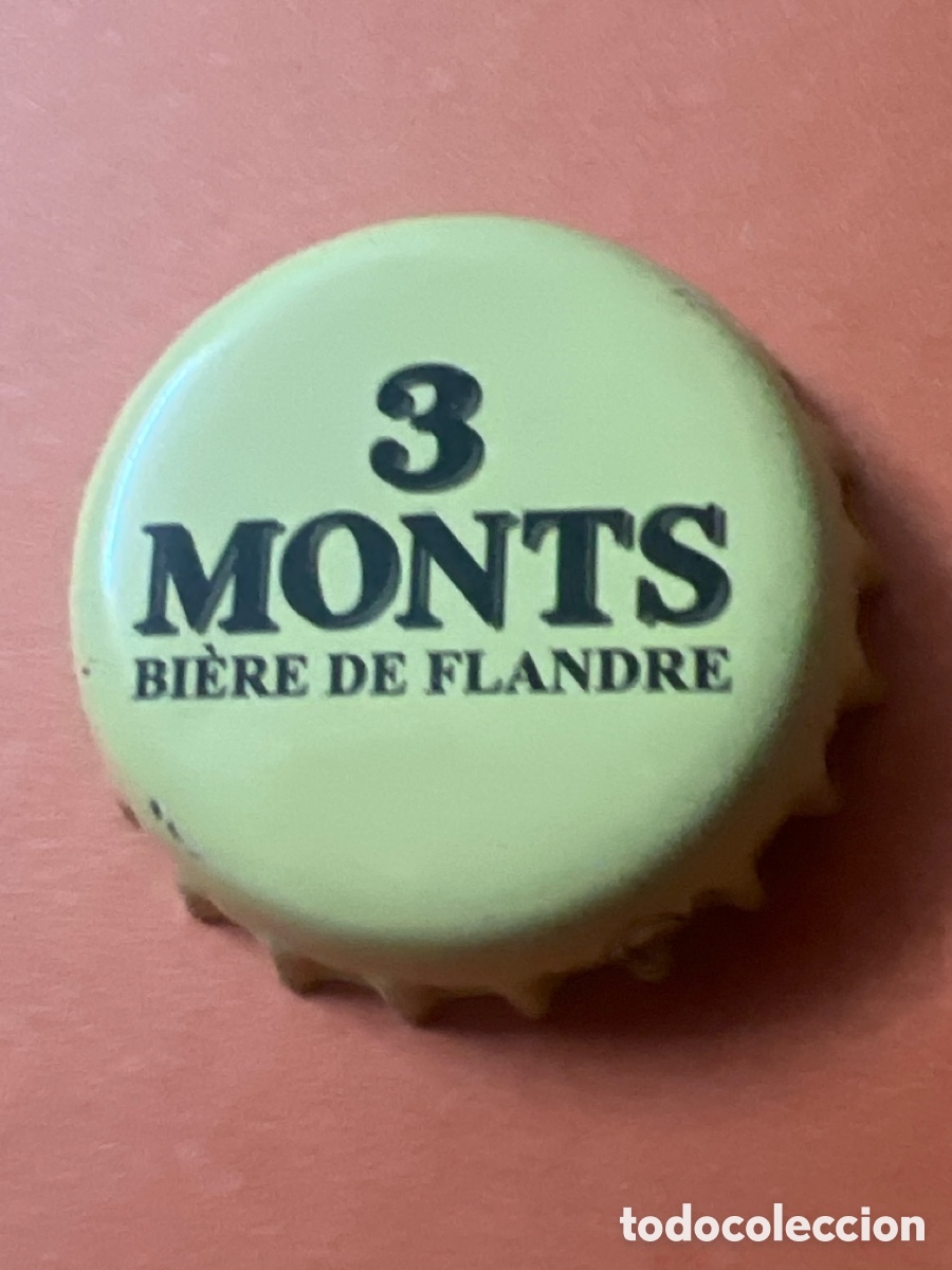 Coleccionismo de cervezas: T4/X106/A6. KRONKORKEN TAP&Oacute;N CORONA BOTTLE CAP CHAPA BEER BIRRA BIERE 3 MONTS.FRANCIA