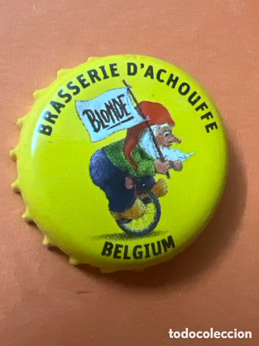 Coleccionismo de cervezas: T4/X106/D3. TAPON CORONA CAPSULA CHAPA CERVEZA BLANCHE DE NAMUR (B&Eacute;LGICA)