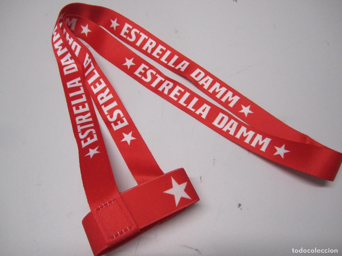 Coleccionismo de cervezas: cinta cerveza estrella damm para colgar vaso