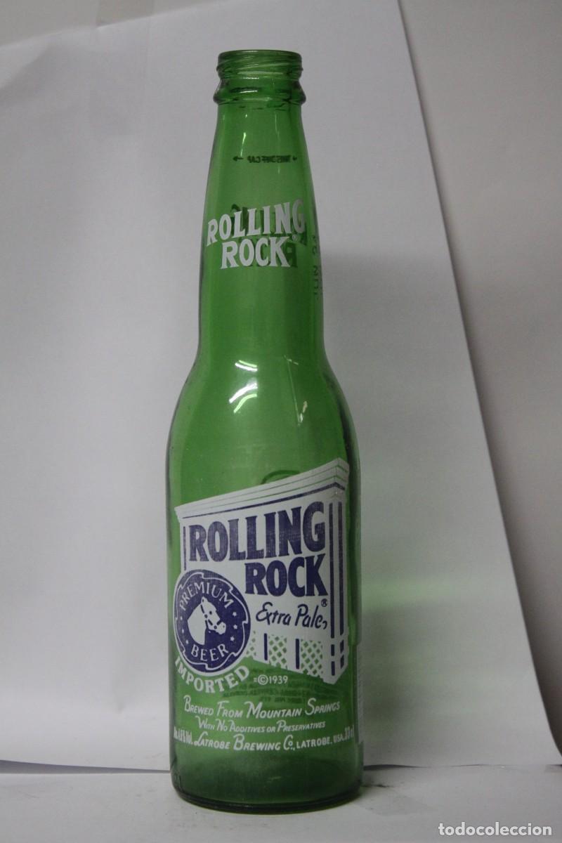 Coleccionismo de cervezas: BOTELLA ROLLING ROCK 33 CL - Foto 1