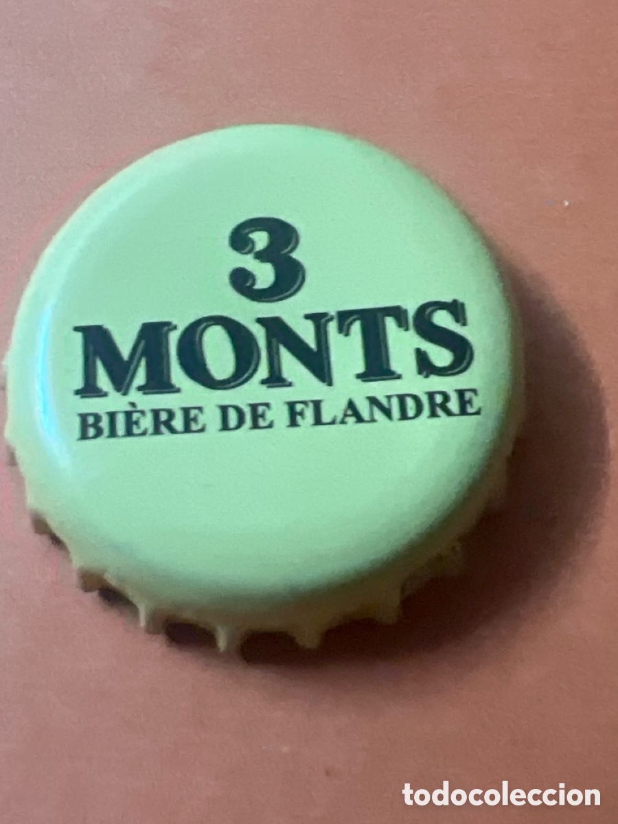 Coleccionismo de cervezas: T4/X106/J4. TAP&Oacute;N CORONA BOTTLE CAP CHAPA BEER BIRRA BIERE 3 MONTS.FRANCIA