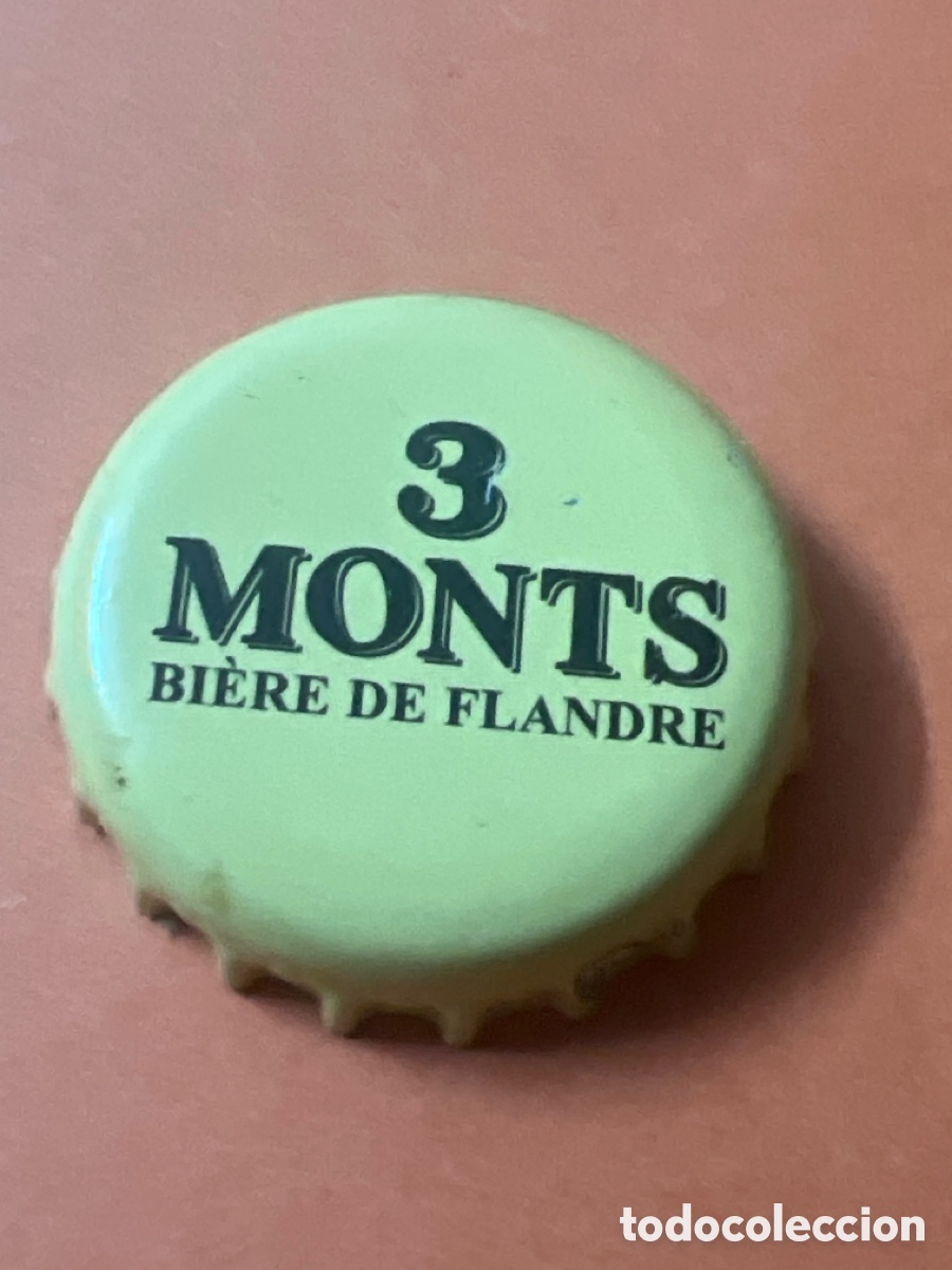 Coleccionismo de cervezas: T4/X106/K1. TAP&Oacute;N CORONA BOTTLE CAP CHAPA BEER BIRRA BIERE 3 MONTS.FRANCIA