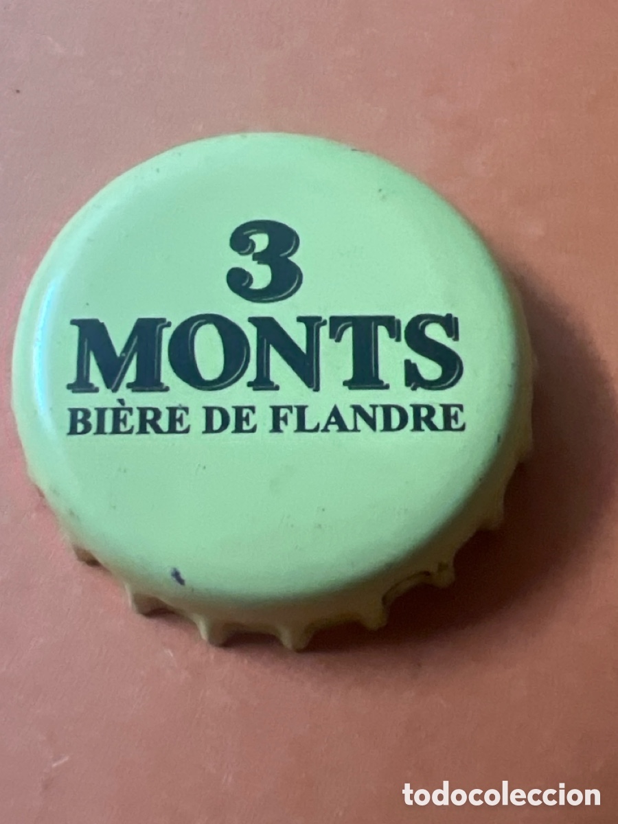 Coleccionismo de cervezas: T4/X106/K2. TAP&Oacute;N CORONA BOTTLE CAP CHAPA BEER BIRRA BIERE 3 MONTS.FRANCIA