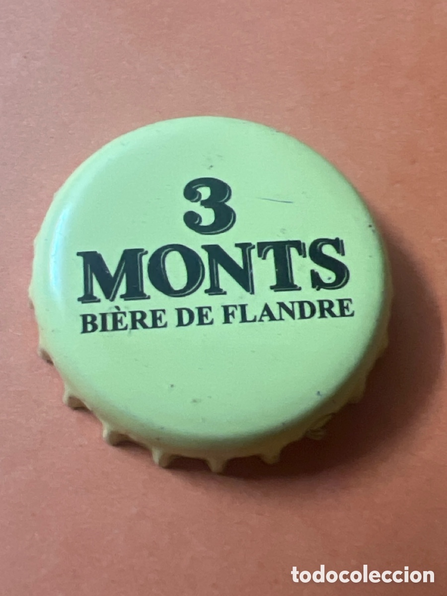 Coleccionismo de cervezas: T4/X106/K3. TAP&Oacute;N CORONA BOTTLE CAP CHAPA BEER BIRRA BIERE 3 MONTS.FRANCIA
