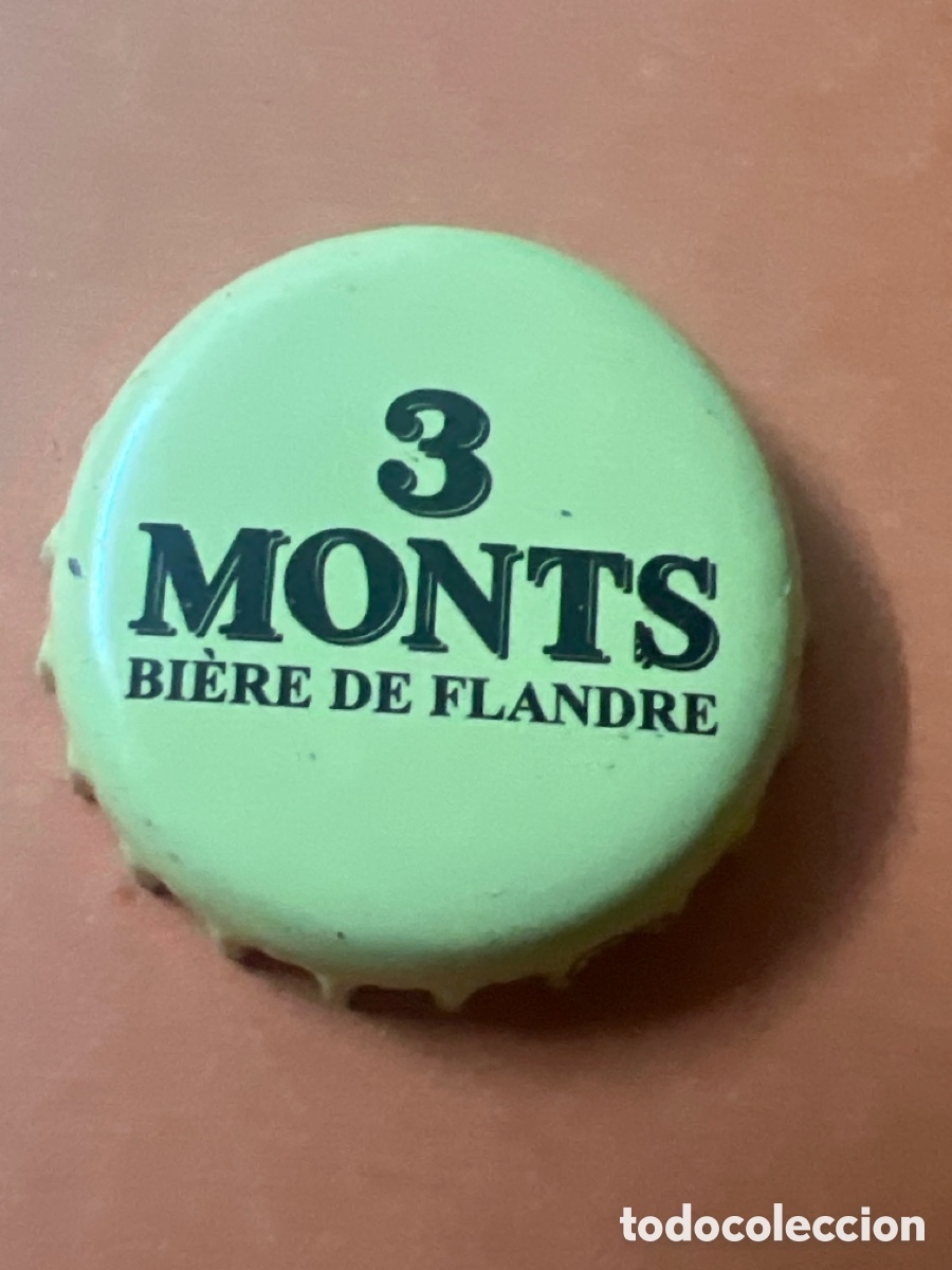 Coleccionismo de cervezas: T4/X106/K4. TAP&Oacute;N CORONA BOTTLE CAP CHAPA BEER BIRRA BIERE 3 MONTS.FRANCIA