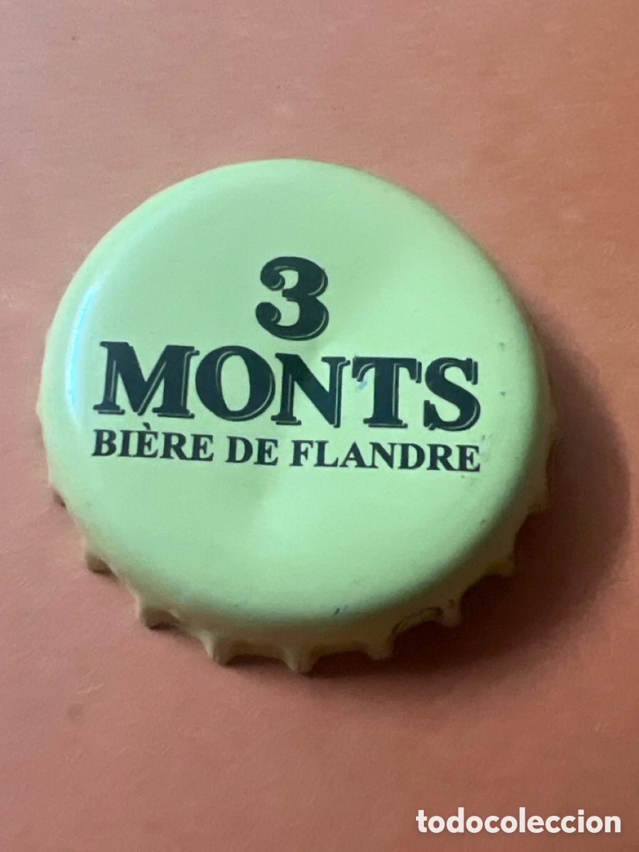 Coleccionismo de cervezas: T4/X106/K5. TAP&Oacute;N CORONA BOTTLE CAP CHAPA BEER BIRRA BIERE 3 MONTS.FRANCIA