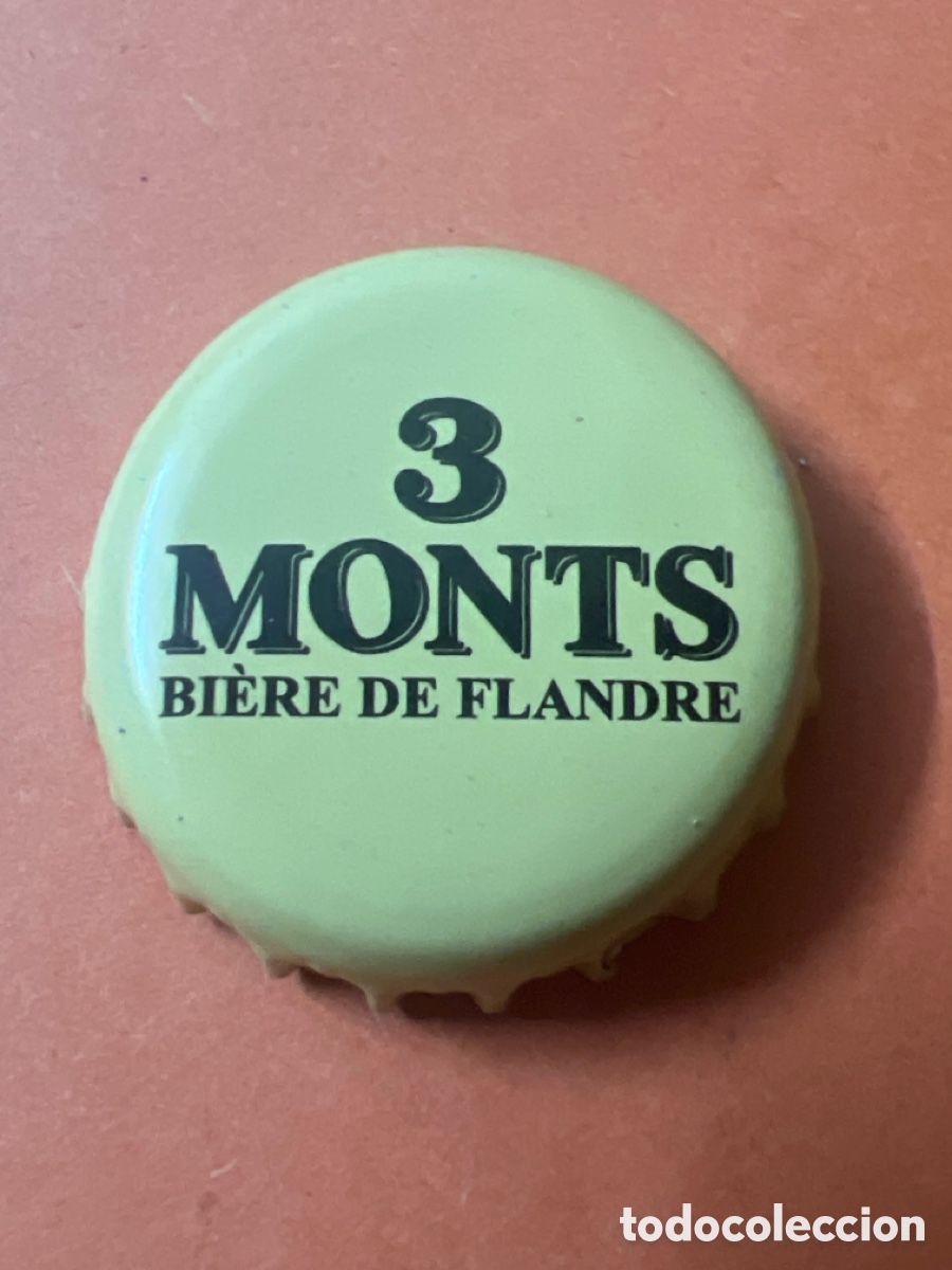 Coleccionismo de cervezas: T4/X106/K6. TAP&Oacute;N CORONA BOTTLE CAP CHAPA BEER BIRRA BIERE 3 MONTS.FRANCIA