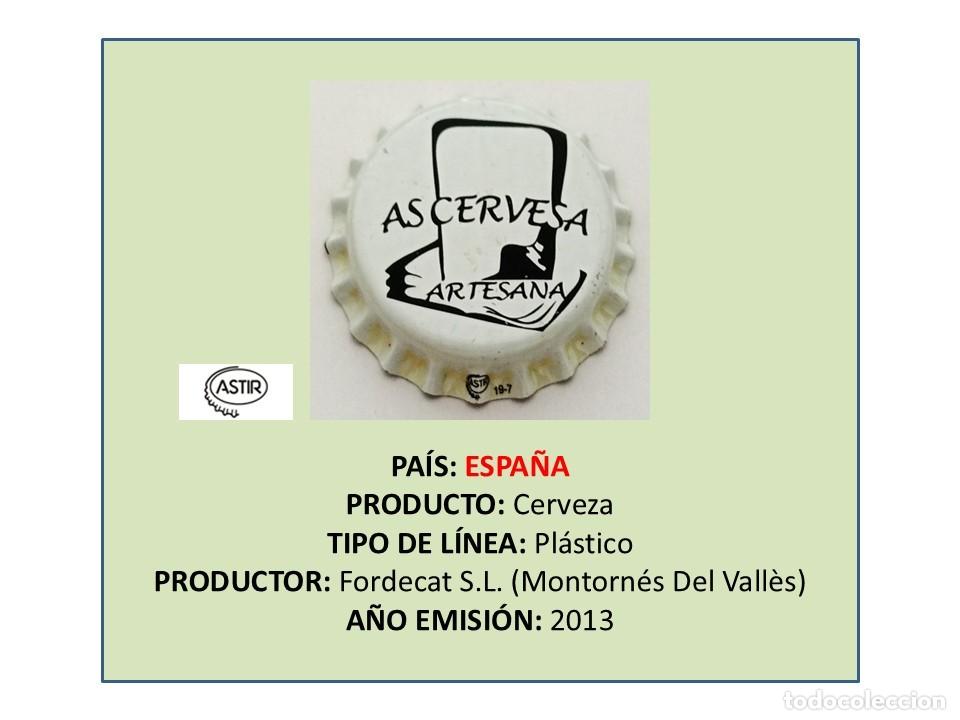Coleccionismo de cervezas: TAPON CORONA CAPSULA CHAPA CERVEZA AS (ESPA&Ntilde;A)