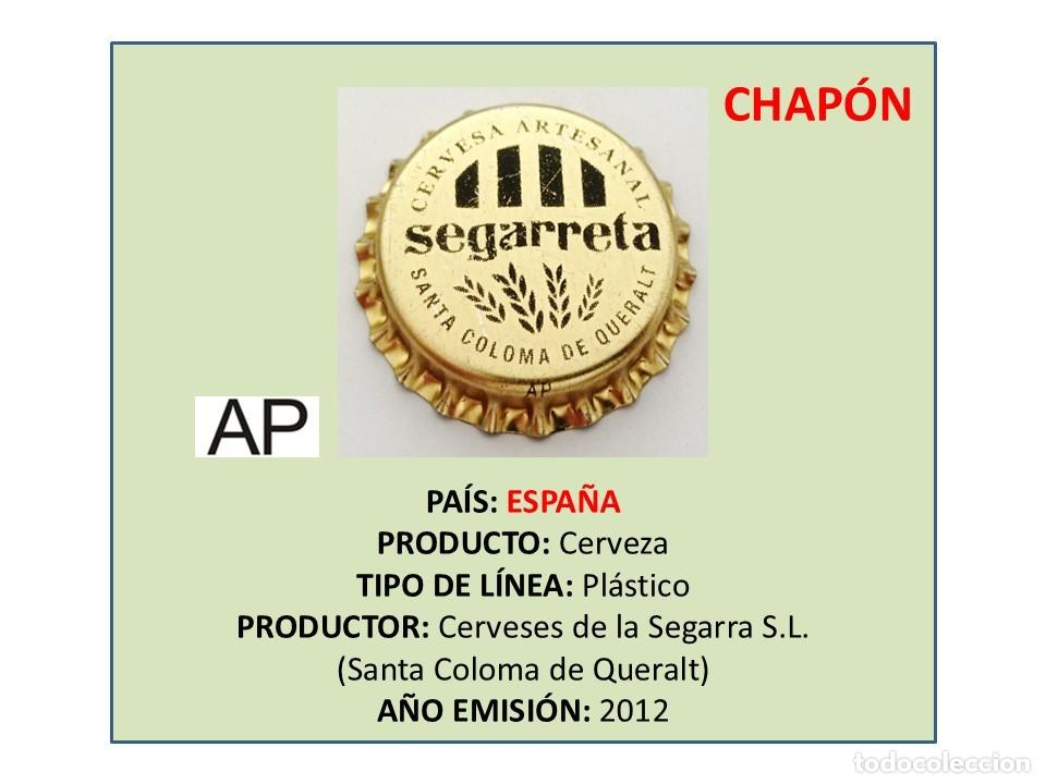 Coleccionismo de cervezas: TAPON CORONA CAPSULA CHAPA CERVEZA &rdquo;CHAP&Oacute;N&rdquo; SEGARRETA (ESPA&Ntilde;A)