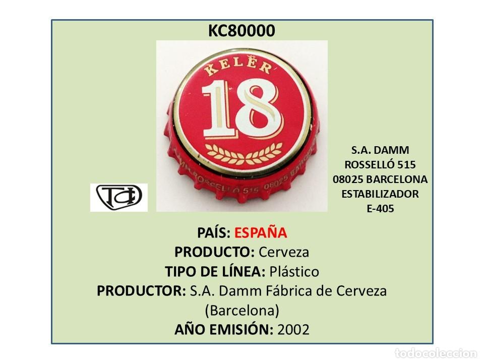 Coleccionismo de cervezas: TAPON CORONA CAPSULA CHAPA CERVEZA KELER 18 (ESPA&Ntilde;A)