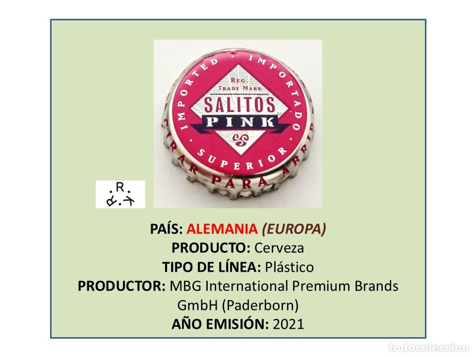 Coleccionismo de cervezas: TAPON CORONA CAPSULA CHAPA CERVEZA SALITOS PINK (ALEMANIA)