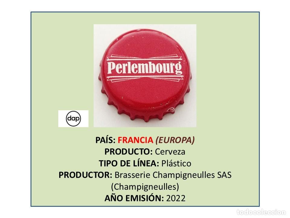 Coleccionismo de cervezas: TAPON CORONA CAPSULA CHAPA CERVEZA PERLEMBOURG NO&Euml;L 2022 (FRANCIA)