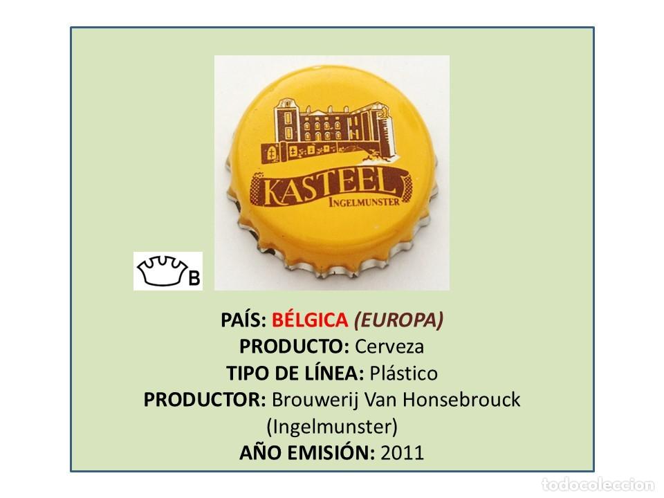 Coleccionismo de cervezas: TAPON CORONA CAPSULA CHAPA CERVEZA KASTEEL (B&Eacute;LGICA)