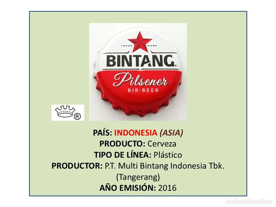 Coleccionismo de cervezas: TAPON CORONA CAPSULA CHAPA CERVEZA BITANG PILSENER (INDONESIA)