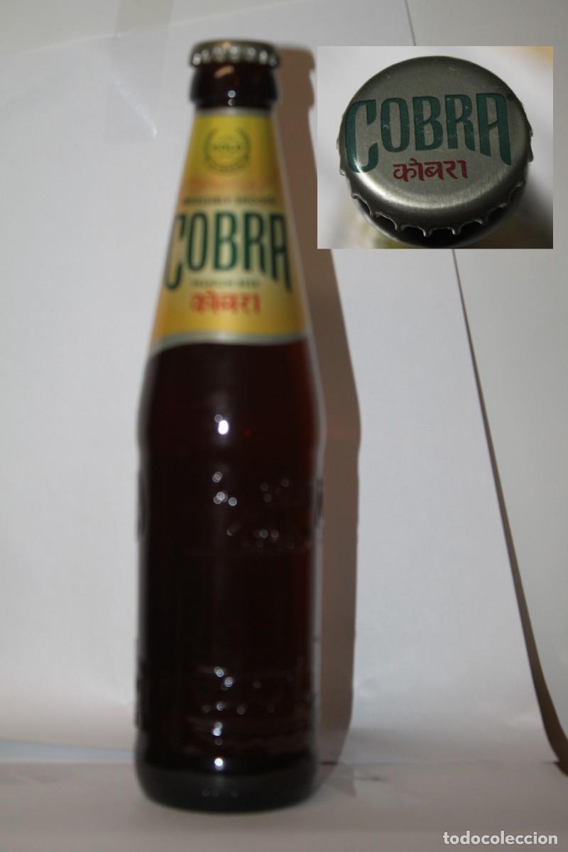 Coleccionismo de cervezas: BOTELLA CERVEZA COBRA , 33 CL. LLENA - Foto 1