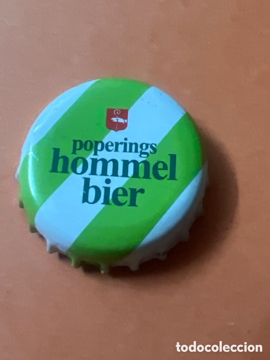 Coleccionismo de cervezas: T4/104/E4. CHAPA CERVEZA - Poperings Hommel Bier - B&eacute;lgica
