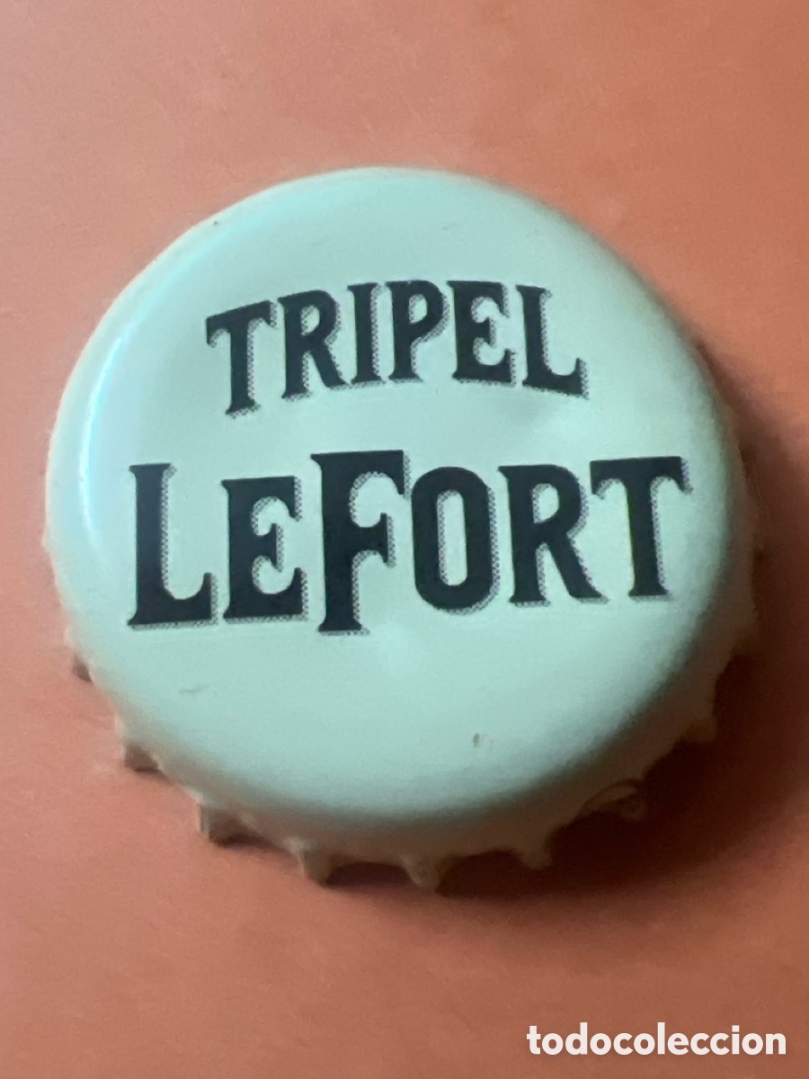 Coleccionismo de cervezas: T4/104/F2. Chapa tap&oacute;n corona de la cerveza belga LEFORT TRIPEL