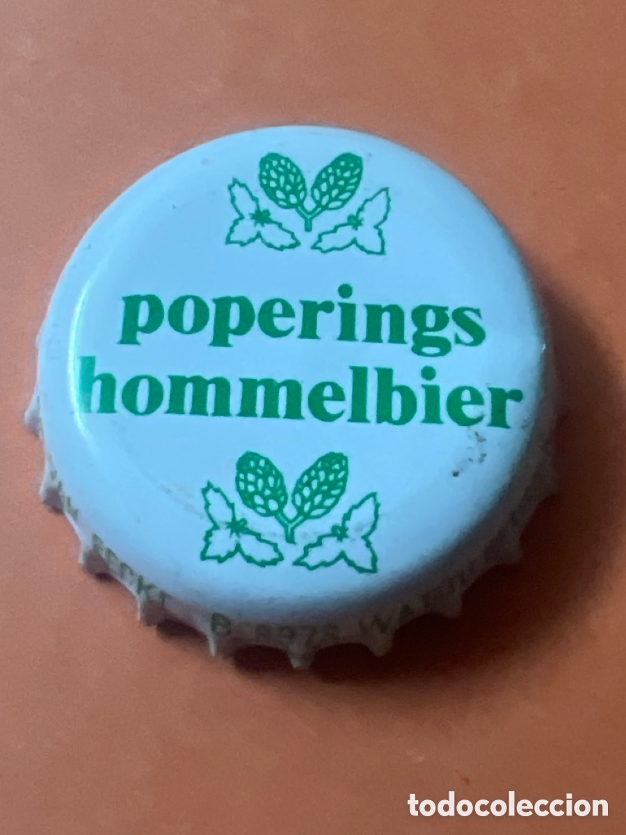 Coleccionismo de cervezas: T4/X104/H3. Chapa Cerveza Poperings Hommelbier