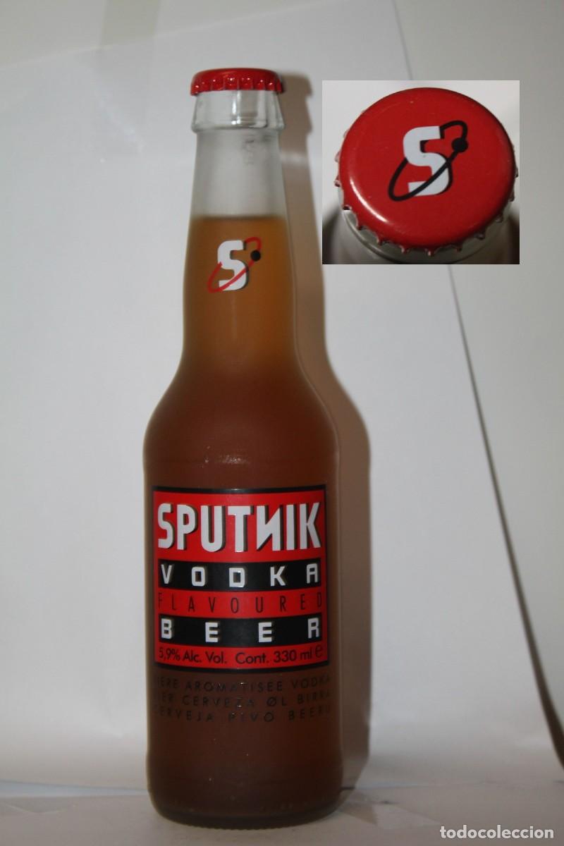 Coleccionismo de cervezas: BOTELLA CERVEZA SPUTNIK 33 CL. LLENA