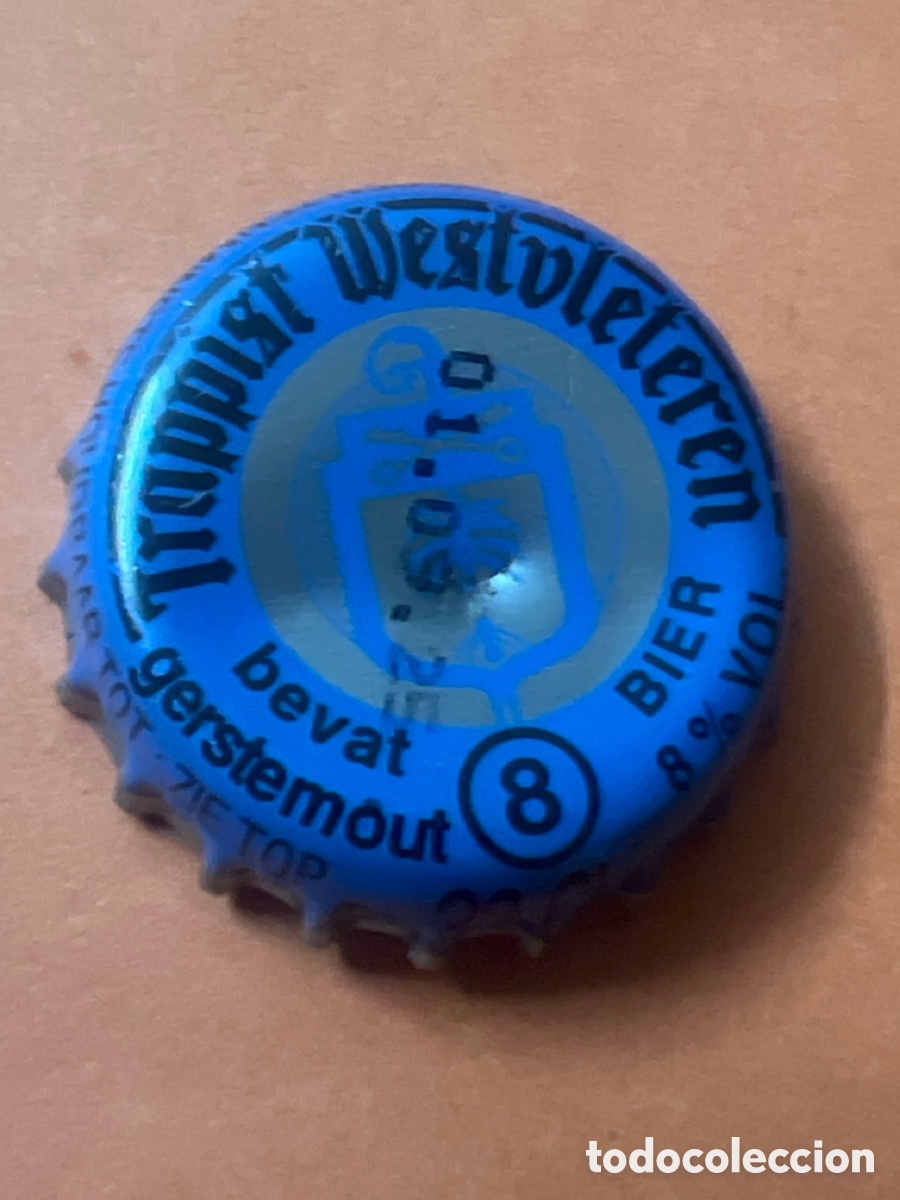 Coleccionismo de cervezas: T4/X104/J6. CHAPA CERVEZA / B&Eacute;LGICA- Trappist Westvleteren 8 Bier 8% Vol. Bevat gerstenmout