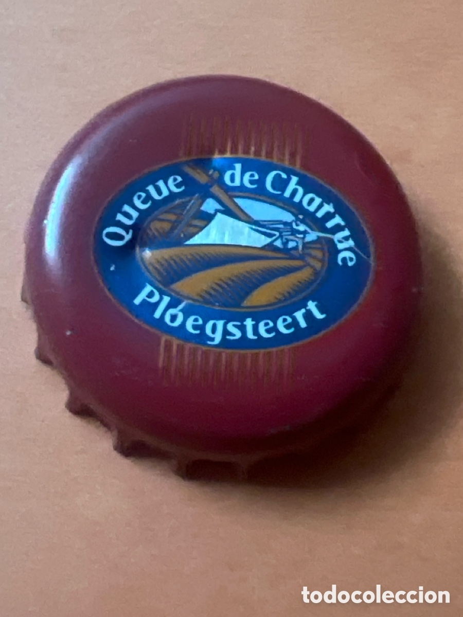 Coleccionismo de cervezas: T4/X104/K2. CHAPA CERVEZA - Queue de Charrue Ploegsteert - B&eacute;lgica