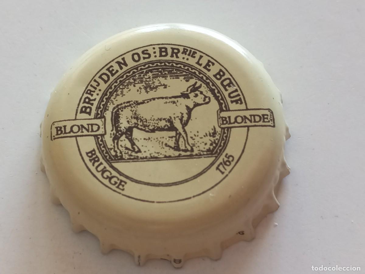 Coleccionismo de cervezas: Chapa tap&oacute;n corona de la cerveza belga LE BOEUF BLOND-BLONDE - BRUGGE 1765